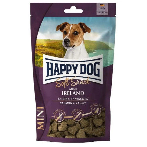 Лакомство для собак мелких пород Happy Dog SoftSnack Mini Ireland с лососем и кроликом 100 г