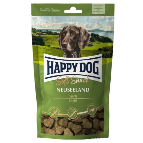 Ласощі для собак середніх та великих порід Happy Dog SoftSnack Neuseeland з ягня та рисом 100 г