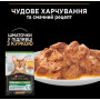 Упаковка вологого корму для дорослих стерилізованих кішок Purina Pro Plan Sterilised шматочки в соусі з яловичиною 5 х 85 г, з куркою 5 х 85 г (Мультипак)
