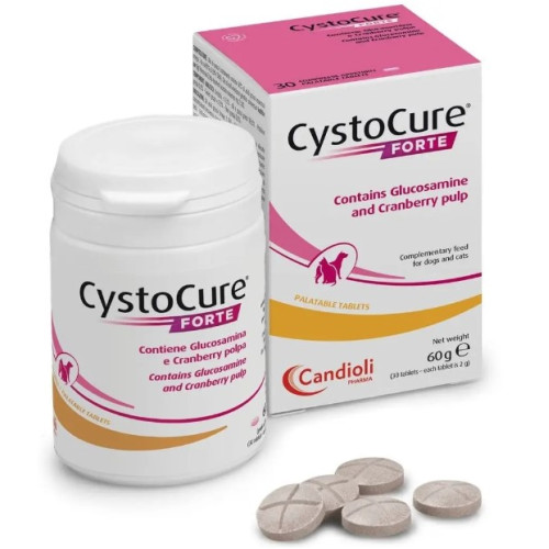 Харчова добавка Candioli CystoCure для сечостатевої системи собак та котів, 30 таблеток