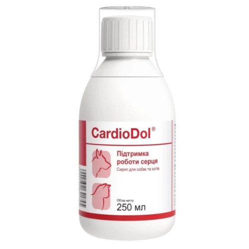 Сироп Dolfos CardioDol для поддержки сердца собак и кошек, 250 мл