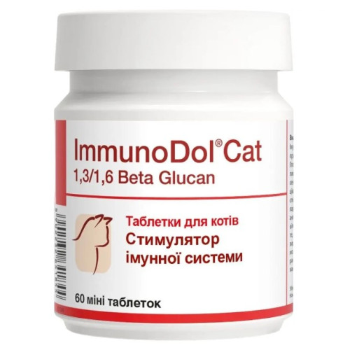 Вітамінно-мінеральна добавка Dolfos ImmunoDol Cat для імунітету 60 міні таблеток