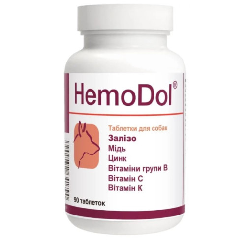 Вітамінно-мінеральна добавка Dolfos HemoDol при анемії, 90 таблеток