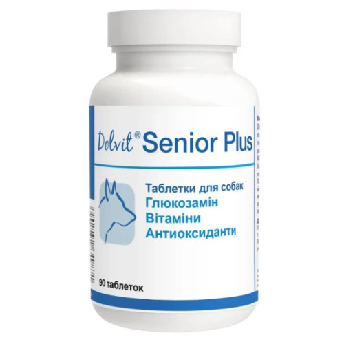 Витаминно-минеральная добавка Dolfos Dolvit Senior Plus для пожилых собак, 90 таблеток 