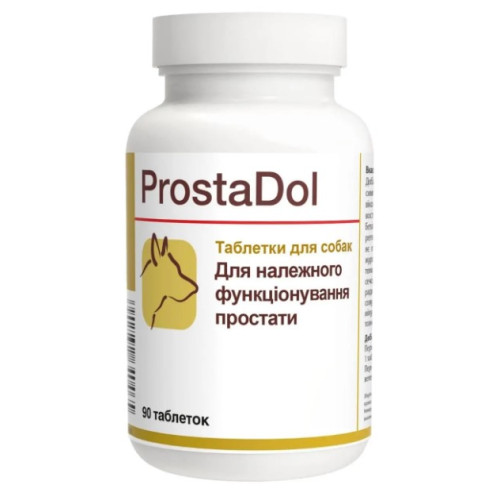 Вітамінно-мінеральна добавка Dolfos ProstaDol для сечовивідної системи у собак, 90 таблеток