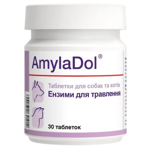 Витаминно-минеральная добавка Dolfos AmylaDol при заболеваниях поджелудочной железы, 30 таблеток