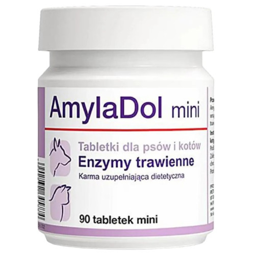 Вітамінно-мінеральна добавка Dolfos AmylaDol mini при захворюваннях підшлункової залози, 90 міні таблеток