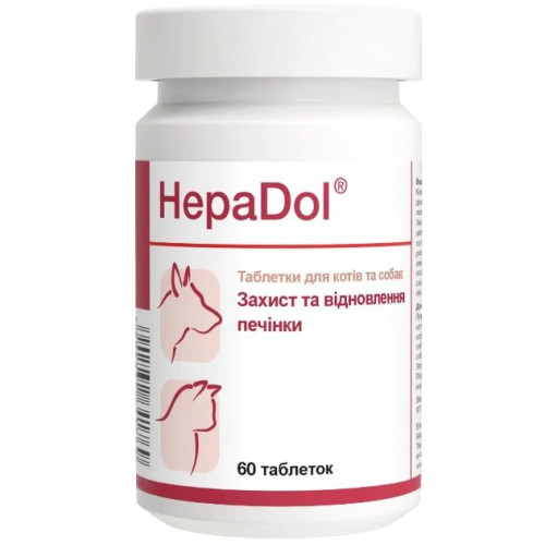 Вітамінно-мінеральна добавка Dolfos HepaDol для захисту та відновлення печінки 60 таблеток