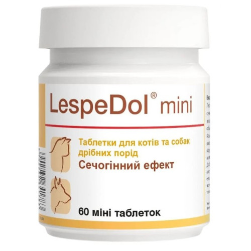 Вітамінно-мінеральна добавка Dolfos LespeDol mini при захворюваннях сечовивідних шляхів 60 міні таблеток