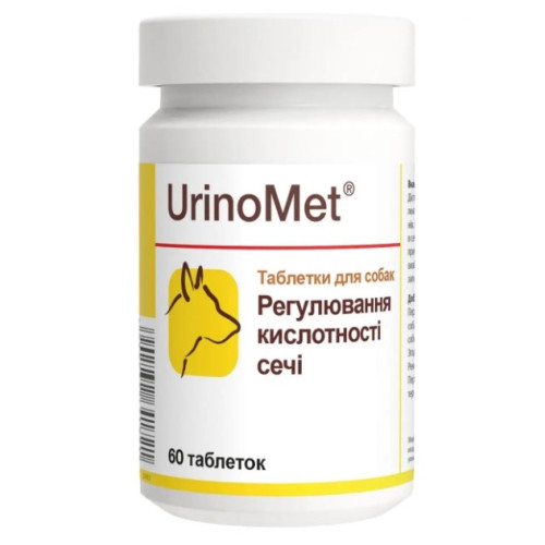 Вітамінно-мінеральна добавка Dolfos UrinoMet при захворюваннях сечовивідних шляхів, 60 таблеток