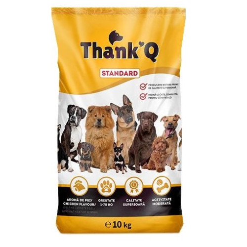 Сухой корм для взрослых собак Thank’Q Standart с курицей 10 кг