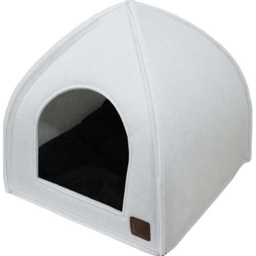 Лежак-намет Реги №3 "Lucky Pet" для собак та кішок, білий, 45х45х48 см