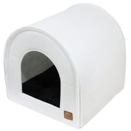 Будиночок-лежак Опера №2 "Lucky Pet" для собак та кішок, білий, 40х40х40 см