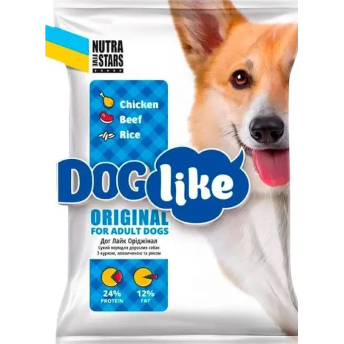 Сухой корм для собак Nutra 5 Stars Dog Like Original с курицей и говядиной 10 (кг)