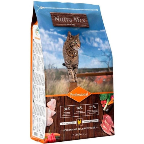 Сухой корм Nutra Mix Professional для активных котов 9.07 кг