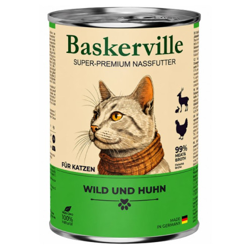 Консерва для кошек Baskerville (Баскервиль) оленина с курицей 400 (г)