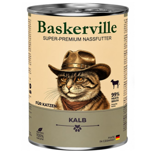Консерва для кішок Baskerville (Баскервіль) з телятиною 400 (г)