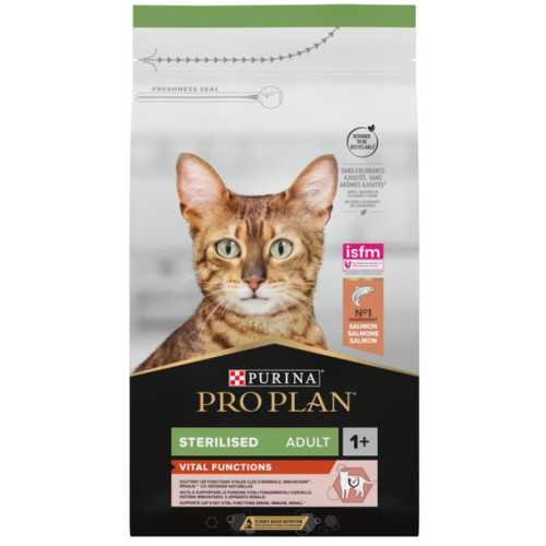 Сухий корм для стерилізованих кішок Purina Pro Plan Cat Adult Sterilised Vital Functions Salmon з лососем 3 (кг)
