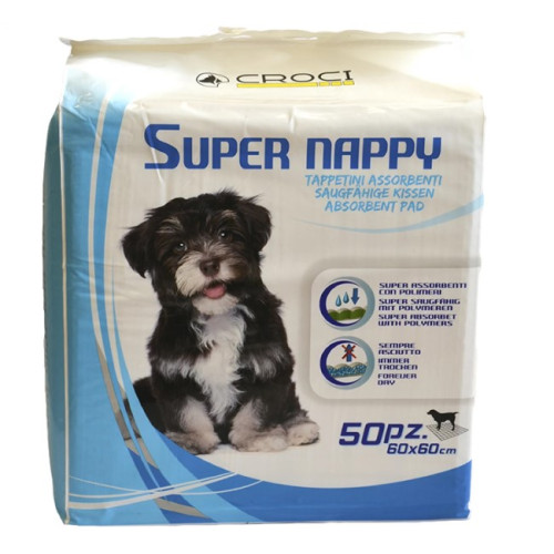 Пелюшки "Super nappy" для собак, 60х60 см 50 шт
