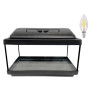 Аквариумный набор Zoocool Black 3 in 1 ЭКО прямоугольный (Крышка Миньон) 400-250-400 (40л) 4мм