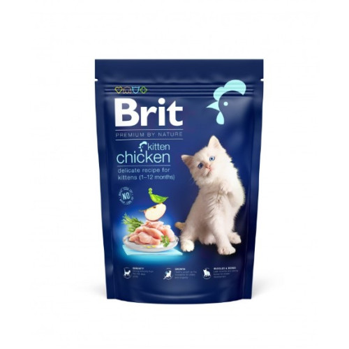 Сухий корм Brit Premium by Nature Cat Kitten для кошенят з куркою 800 (г)
