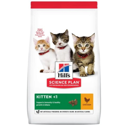 Сухий корм для кошенят Hill's Science Plan Kitten з куркою, 1,5 кг