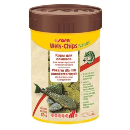 Корм Sera Wels (Catfish) Chips Nature чипсы для сомов, 100 мл