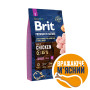 Сухой корм Brit Premium Dog Junior S для щенков и молодых собак мелких пород со вкусом курицы 8 кг