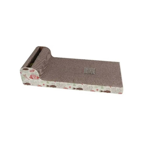 Когтеточка картонная Eastland Лежак 52 x 21 x 12 cм - бежевый