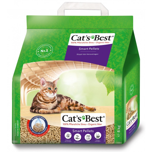 Наповнювач для котячого туалету Cat's Best ‎Smart Pellets 10 л/5 кг - деревний