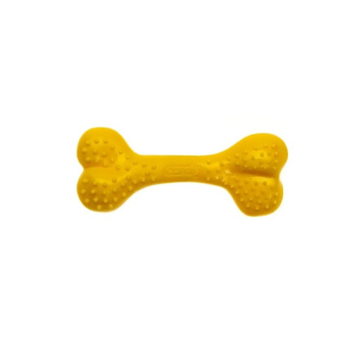 Игрушка для собак Comfy Dental Bone Pineapple Кость с ароматом ананаса 12,5 см (желтая)