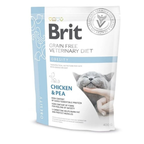 Сухий корм Brit Grain VetDiets Cat Obesity для кішок при надмірній вазі 400г