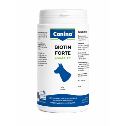 Вітамінний комплекс Canina Biotin Forte Tabletten для собак Біотин інтенсивний курс для шерсті 200 г 60 табл. Вітамінний комплекс Canina Biotin Forte Tabletten для собак Біотин інтенсивний курс для шерсті 200 г 60 табл.