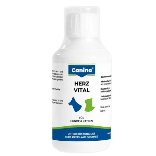 Минеральный комплекс Canina Herz-Vital для собак и кошек, для поддержки сердца, 250 мл