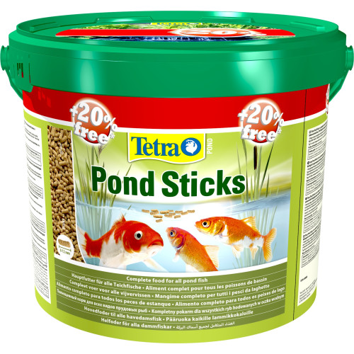 Корм для прудовых рыб Tetra Pond Sticks, плавающие гранулы, 12 л (1,44 кг)