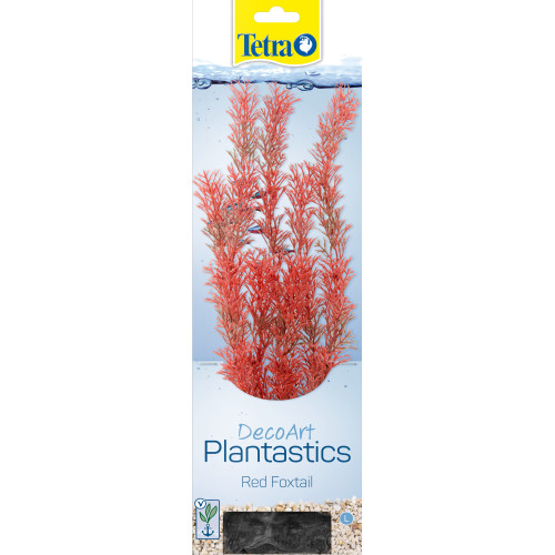 Декоративна рослина Tetra для акваріумів DecoArt Plant RED FOXTAIL, пластикова, червона, розмір L, 30см