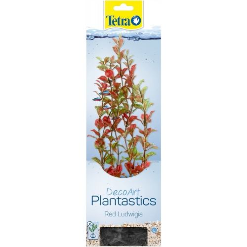 Декоративное растение Tetra для аквариумов DecoArt Plant RED LUDWIGIA, пластиковое, красное, размер L, 30см