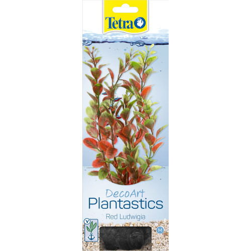 Декоративна рослина Tetra для акваріумів DecoArt Plant RED LUDWIGIA, пластикова, червона, розмір М, 23см