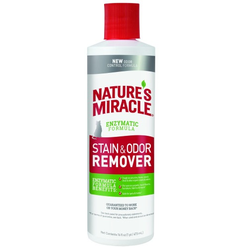 Засіб Nature's Miracle «Stain & Odor Remover» для видалення плям і запахів від котів,  473 мл