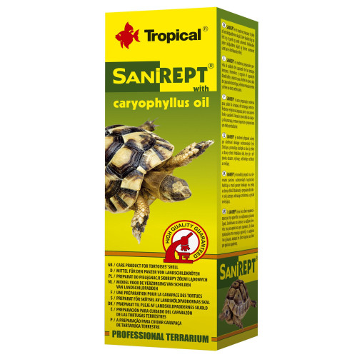 Средство Tropical SANIREPT для ухода за панцирем сухопутных черепах, 15 мл