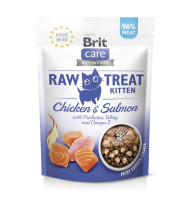 Лакомство для котят Brit Raw Treat Kitten с курицей и лососем, 40 г