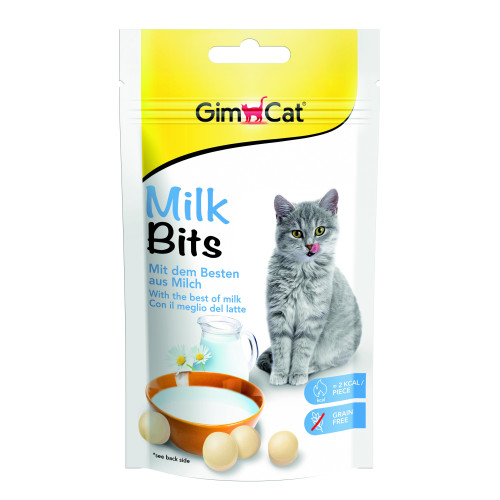 Витамизированное лакомство для кошек GimCat MilkBits с молоком, 40 г