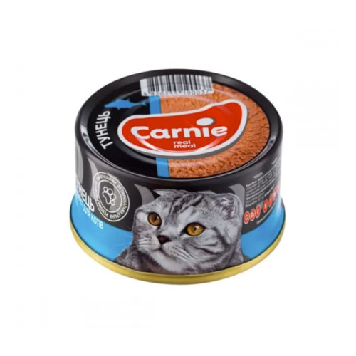 Вологий корм для котів Carnie Паштет М'ясний з тунцем 90 г