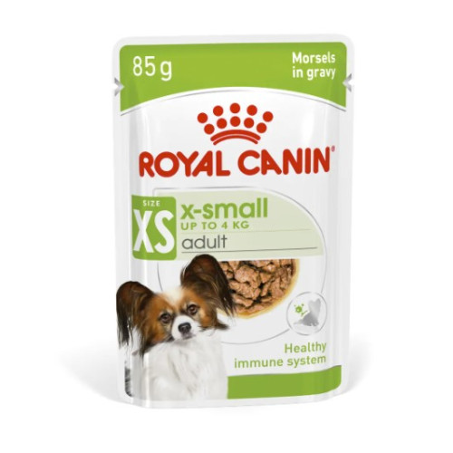 Вологий корм для дорослих собак ROYAL CANIN XSMALL ADULT IN GRAVY 12 шт по 85г