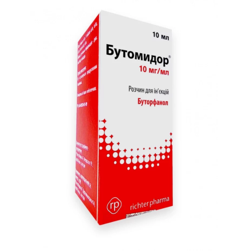 Раствор для инъекций для животных Richter Pharma Бутомидор обезболивающее средство - 10 мл.