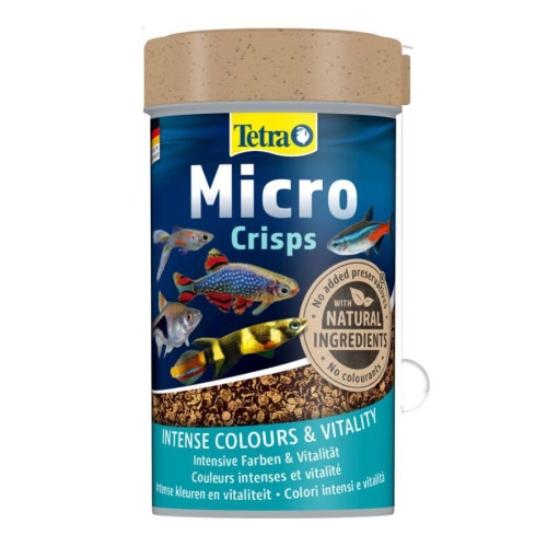 Сухой корм Tetra "Micro Crisps" для мелких аквариумных рыб, в виде чипсов, 100 мл
