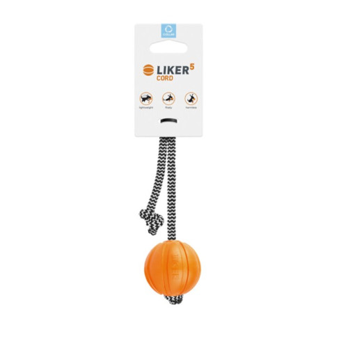 Игрушка для собак мячик на шнуре Collar Liker Cord 5 (диаметр 5см)