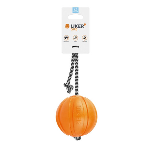Игрушка для собак мячик на шнуре Collar Liker Cord 9 (диаметр 9см)