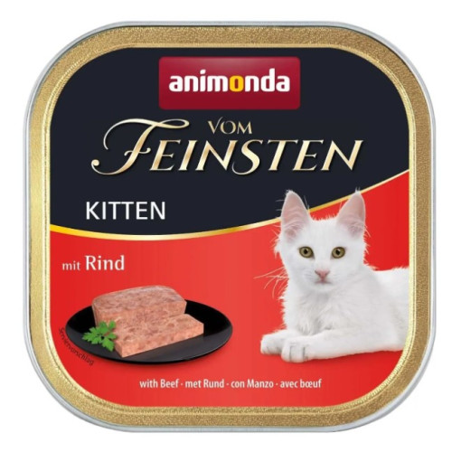 Вологий корм для кошенят Animonda Vom Feinsten Kitten, з яловичиною, 100 г