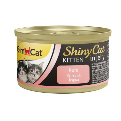 Вологий корм для кошенят Gimpet ShinyCat Kitten з куркою 70 г